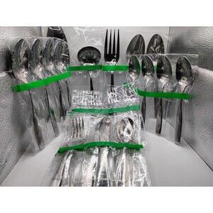 29 Reed & Barton Heritage Mint "Fiddler II" Flatware Set Spoons, Knives, Forks +